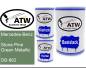 Preview: Mercedes-Benz, Stone Pine Green Metallic, DB-862: 500ml Lackdose + 500ml Klarlack + 250ml Härter - Set, von ATW Autoteile West.